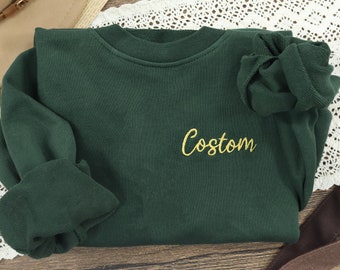 Custom Embroidered Sweatshirt,Trendy sweatshirt,Unisex sweatshirt,Personalized Gift,Gifts for friends,Mother's Day Gift,Gift for her