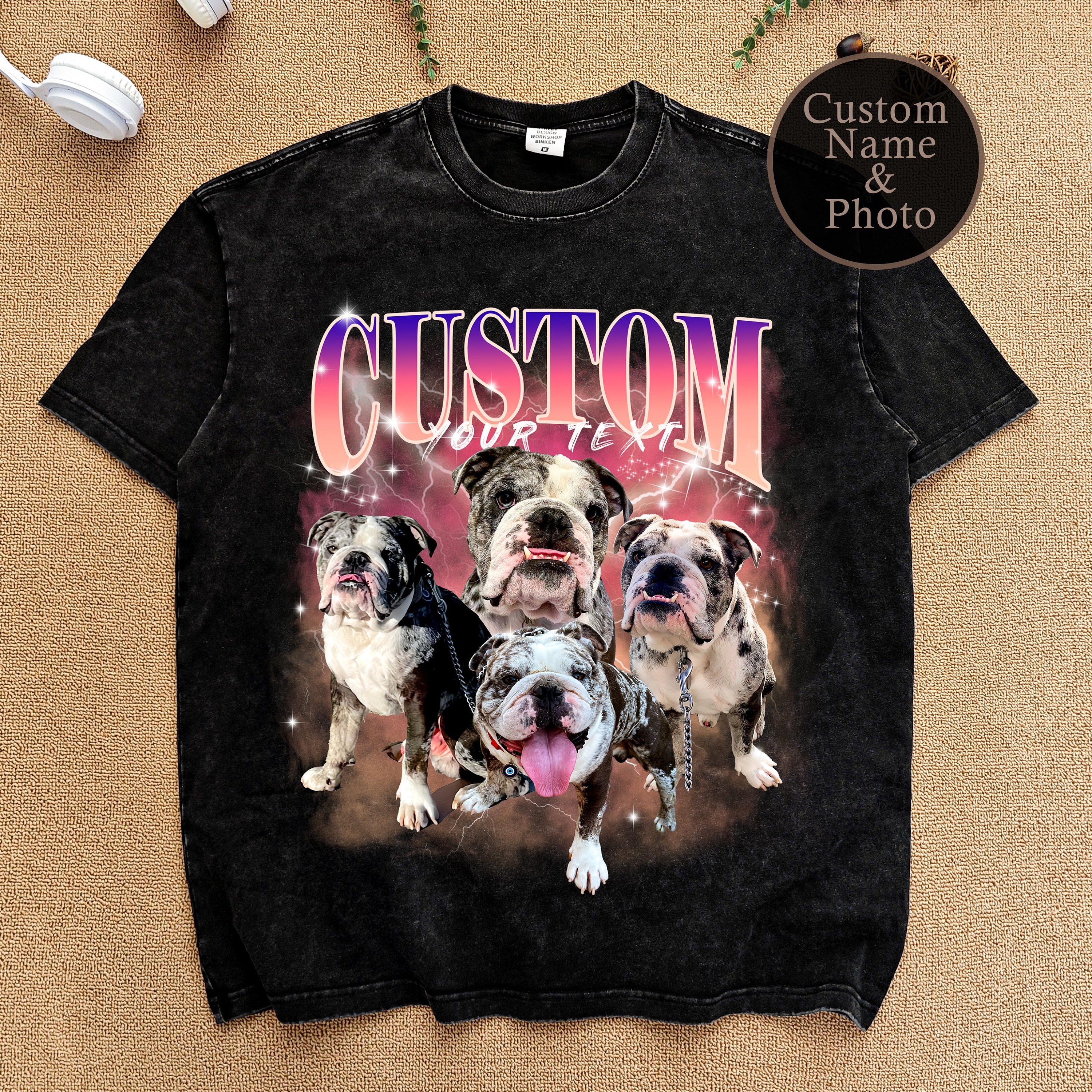 Custom Retro Dog Shirt,custom Pet Shirt,personalized Pet Tee,custom ...