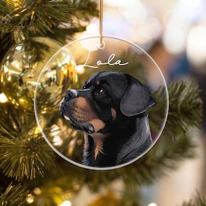 Personalized Pet Watercolor Memorial Ornament with Pet Name,Pet Memorial Gift Dog,Forever Loved Dog Ornament,Pet Loss Keepsake