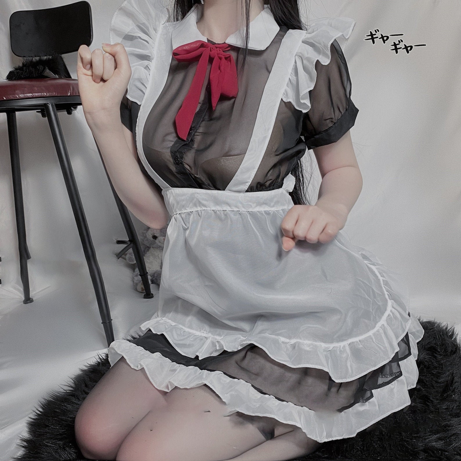 See through maid outfit
