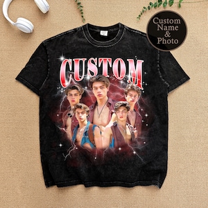 Custom Your Own Bootleg Idea TShirt,Custom 90s Vintage Bootleg Shirt,Custom Photo Shirt,Gift for Husband