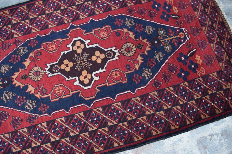 Medium Traditional Afghan Handmade Baluch Rug Buy 2 Get 1 Free 3/'5x6/'6 ft Afghan Tribal Medium Nomadic Rug Vintage Taimani Baluch Rug