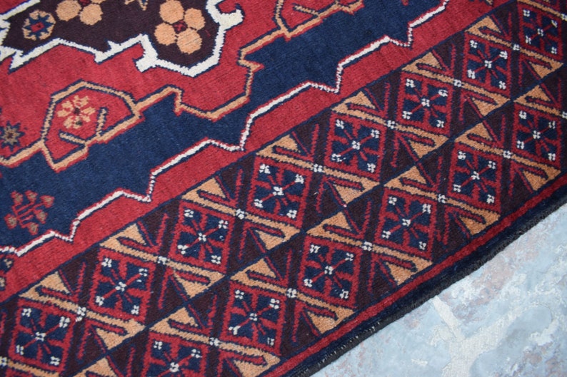 Medium Traditional Afghan Handmade Baluch Rug Buy 2 Get 1 Free 3/'5x6/'6 ft Afghan Tribal Medium Nomadic Rug Vintage Taimani Baluch Rug
