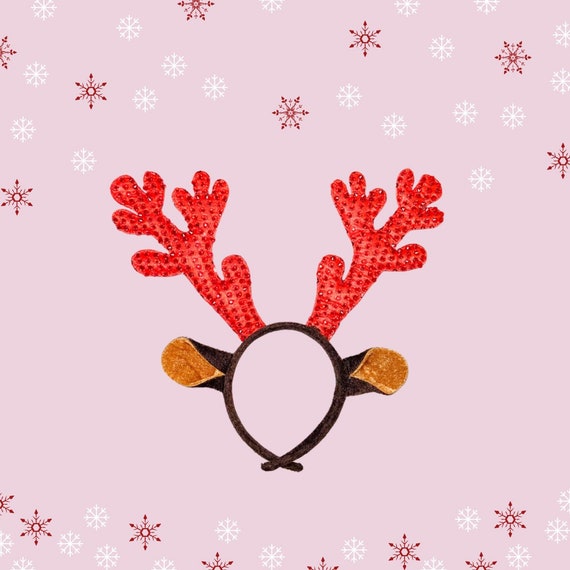 Rhinestone clearance reindeer headband