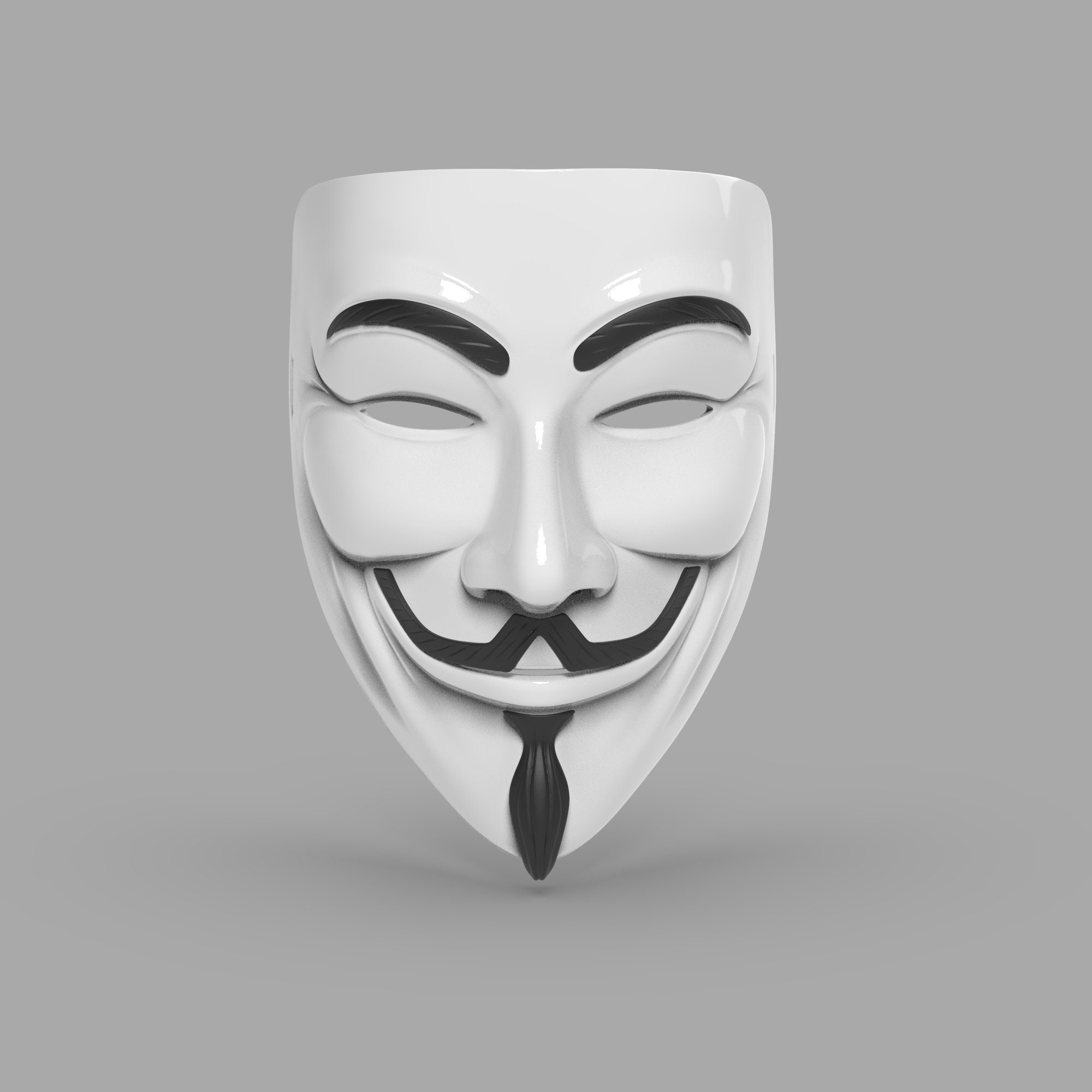V for Vendetta Mask STL Digital File | Etsy