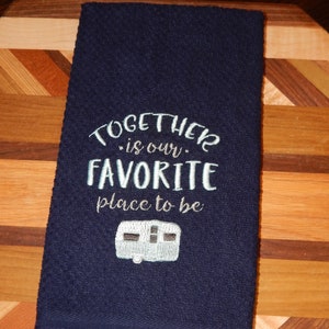 Camper Decoration | Funny Social Distancing | Camper Gift | Gift for Camper | Kitchen | Funny Camping | Custom Embroidery | Camperl
