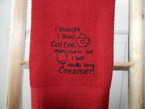 Funny Coffee Kitchen Towel Coffee Bar Gift for Coffee Lovers