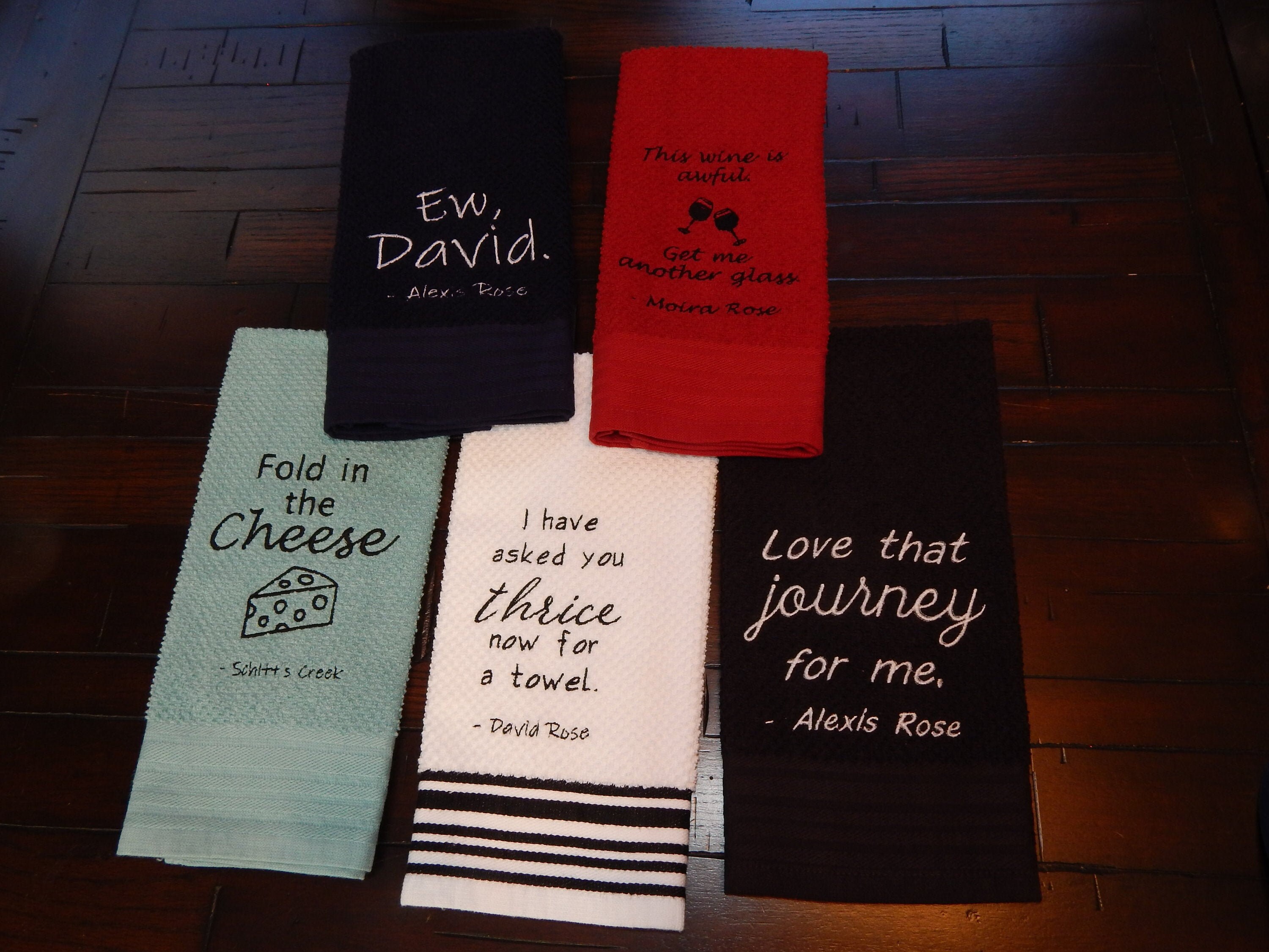 Schitts Creek Fun Quotes | Embroidered Schitt's Creek Towel | Dav…