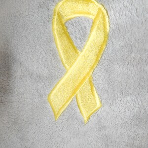 Chemo Comfort Blanket | Custom Embroidered | Gift | Cancer Ribbon ...