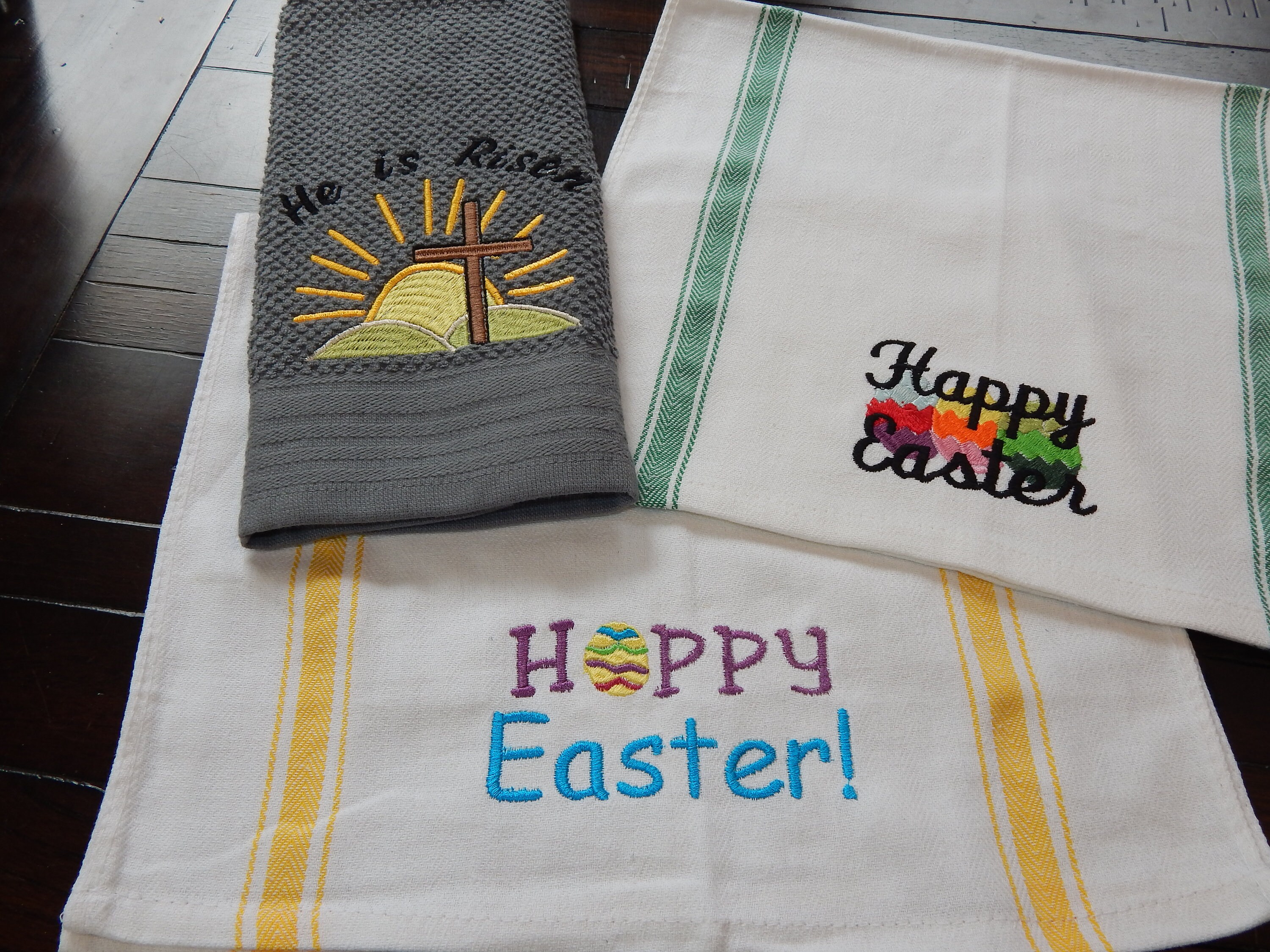 Ostern bestickt Handtuch Ostern Küchentuch Badezimmer | Etsy