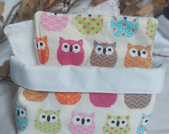 Toallitas de bambú más cesta