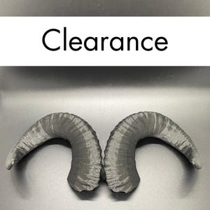 Discounted Black Succubus Horns Headband - 3D Printed Fantasy Cosplay & Halloween Costume Accessory - Lightweight Ram and Demon Headpiece