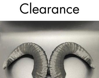 Discounted Black Succubus Horns Headband - 3D Printed Fantasy Cosplay & Halloween Costume Accessory - Lightweight Ram and Demon Headpiece