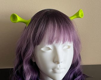 Ogre Ears Headband - 3D Printed Fantasy Cosplay & Halloween Costume Accessory - Lightweight Swamp Creature Headpiece