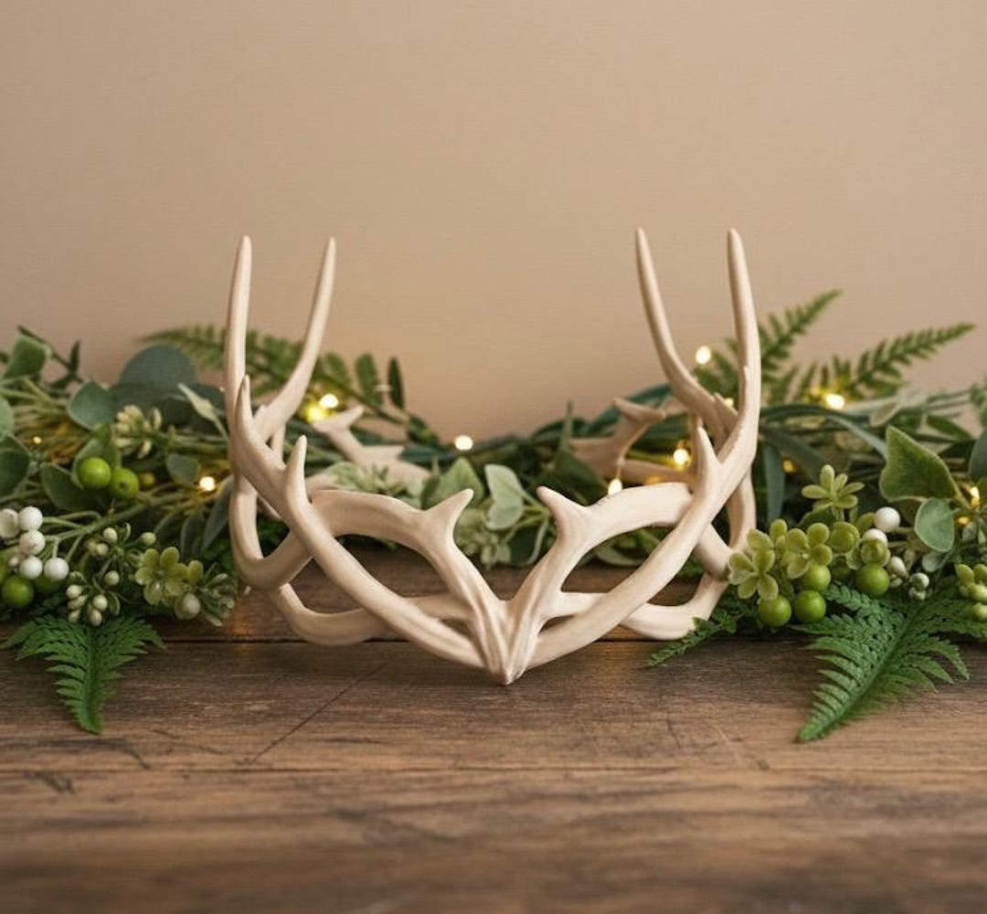 Antler Crown - 3D Printed Fantasy Cosplay & Renaissance Costume Headpiece - Etsy