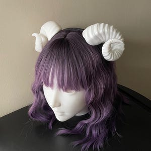 Ram Horns Headband - 3D Printed Fantasy Cosplay & Halloween Costume Accessory – Lightweight Satyr and Tiefling Headpiece