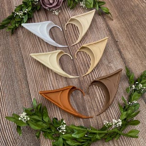 Elf Ear Cuffs – 3D Printed Skin Color Fantasy Cosplay & Halloween Costume Accessory – Lightweight Fairy and Fae Ears