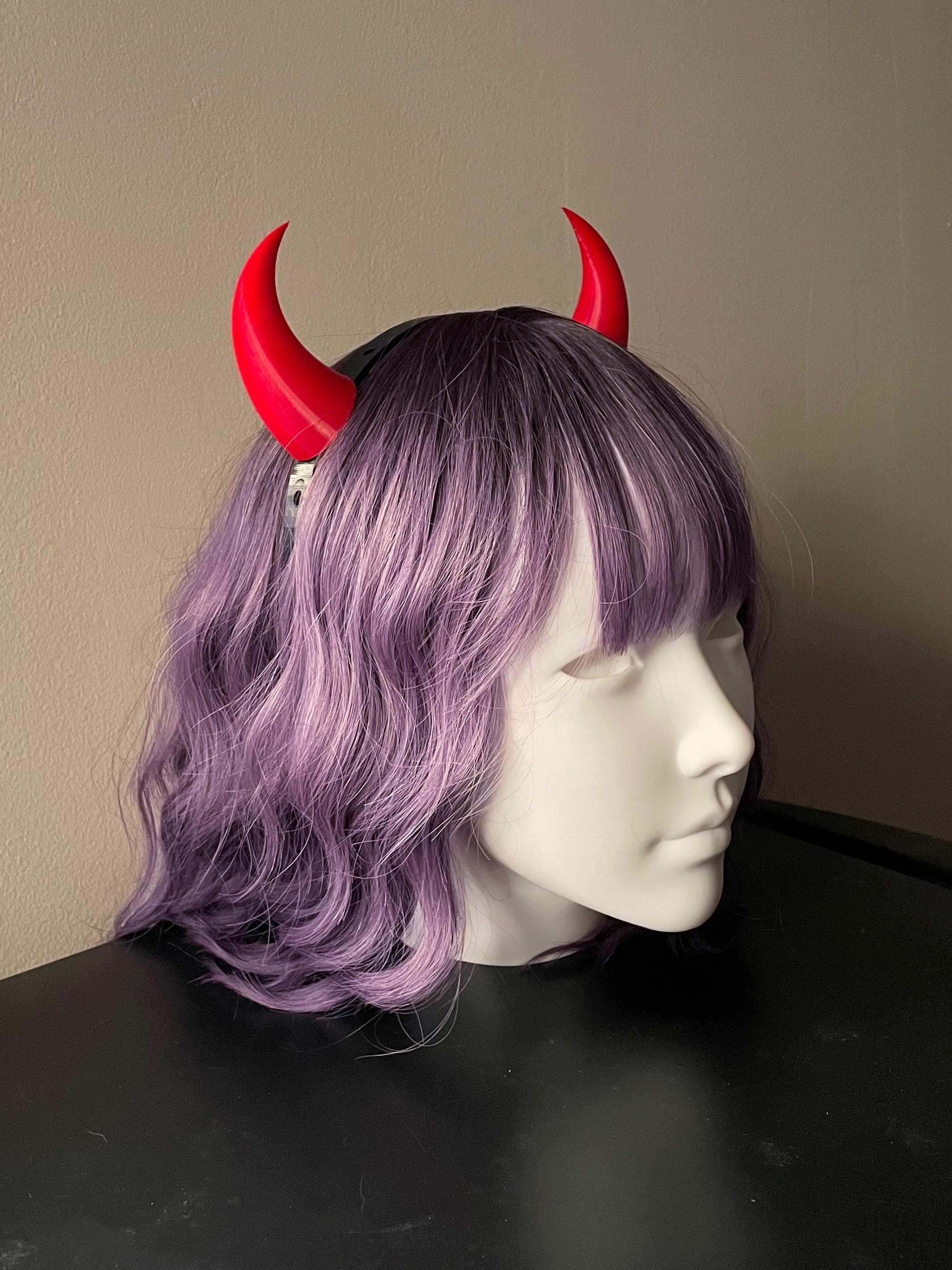 Small Devil Horns Headband – 3D Printed Fantasy Cosplay & Halloween Costume Accessory – Lightweight Demonic Headpiece
