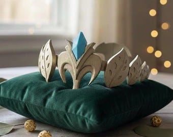 3D Printed Fantasy Crown – Cosplay Tiara Inspired by Elf Princess and Video Game Cosplay