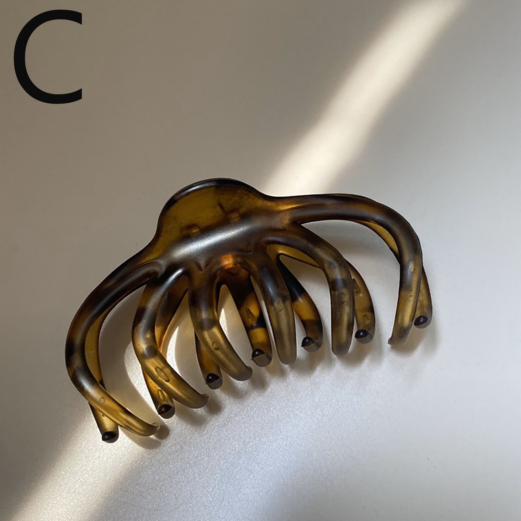 Korean Tortoiseshell Large Hair Claw Clip Elegant Hairpins Etsy