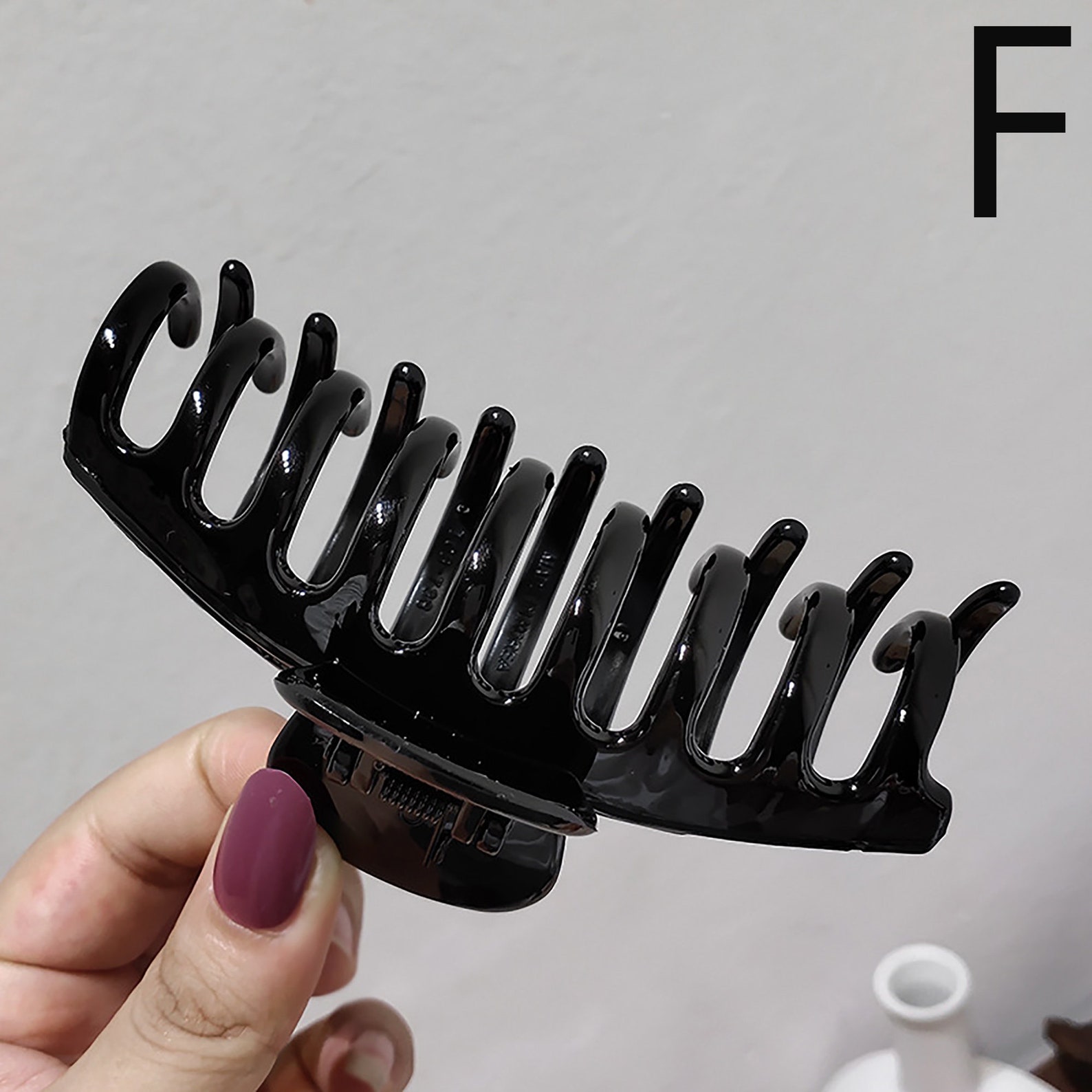 Big Korean Solid Large Hair Claws Acetate Elegant Hairpins Etsy