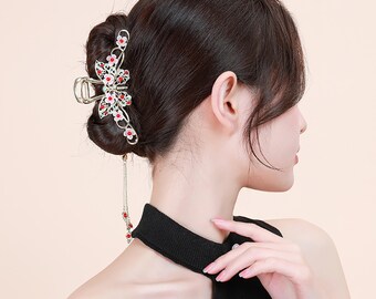 Chinesische Frauen Mädchen  Haarspange Quasten Cosplay Haarschmuck