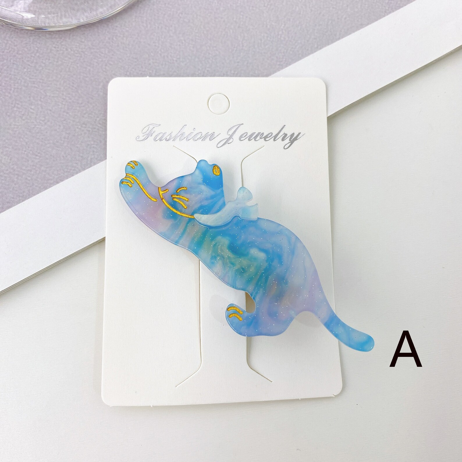 Cute Cat Hair Claw Clip Acetate Hair Claw Animal Hair Clip Etsy