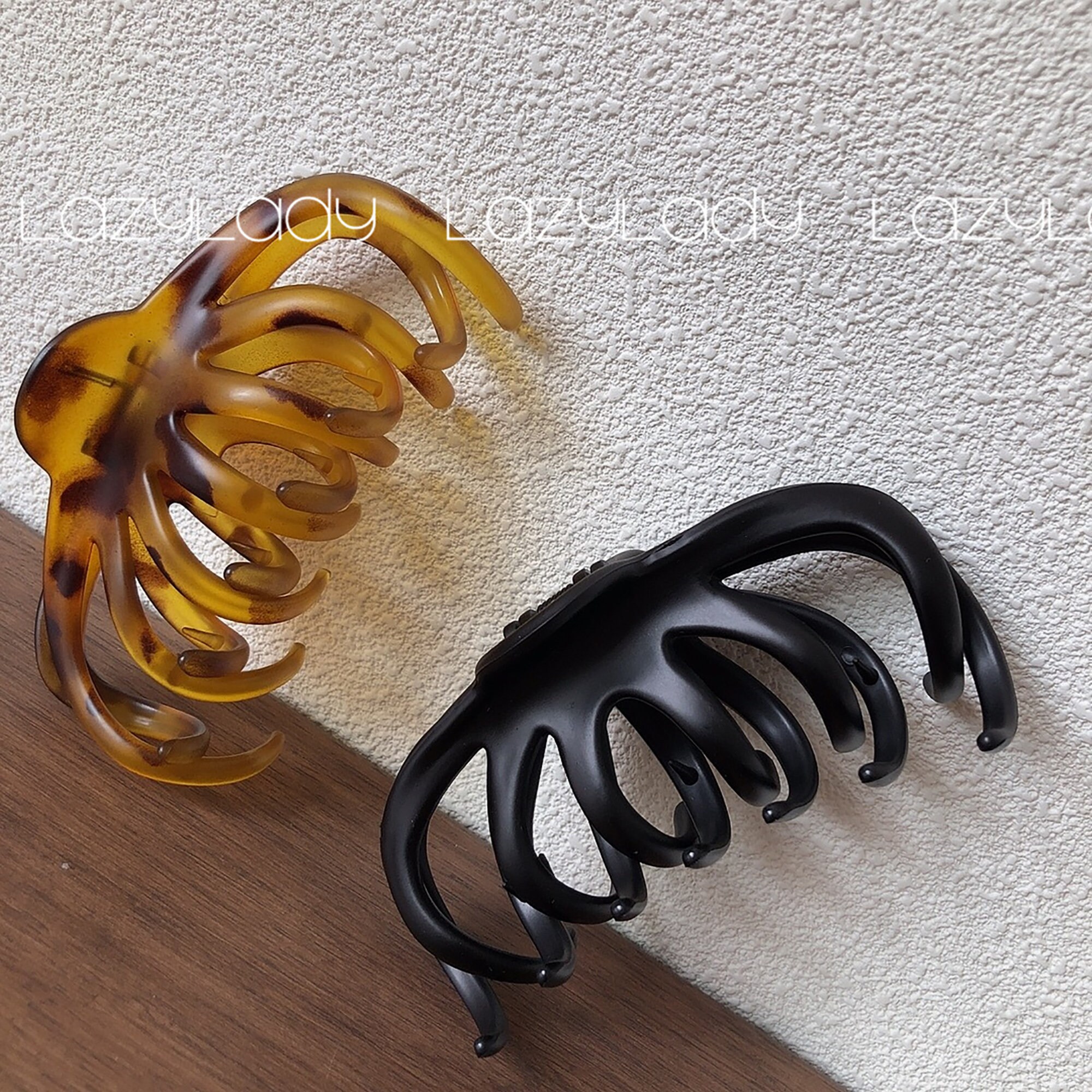 Korean Tortoiseshell Large Hair Claw Clip Elegant Hairpins Etsy
