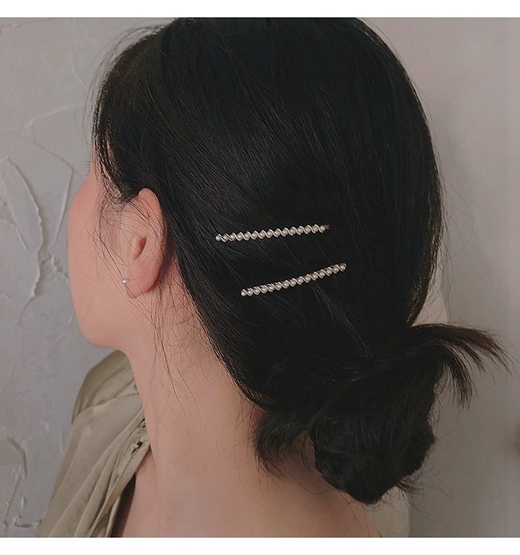 Minimalist Hair Pin Bridal Hair Clips Retro Hairpin Glossy Etsy