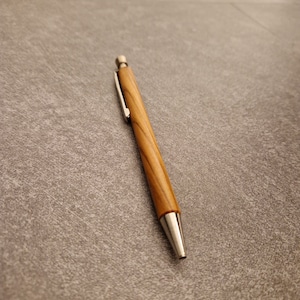 Bolígrafo madera de olivo, regalo de Navidad, personalizado, grabado, bolígrafo con nombre