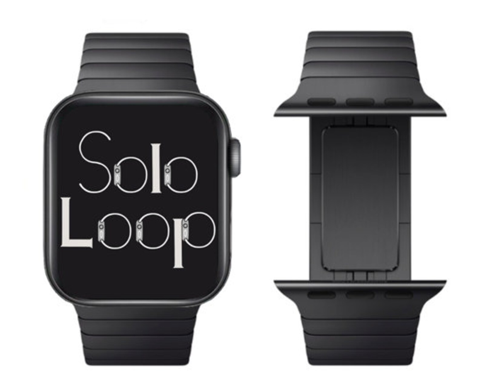 space black link bracelet