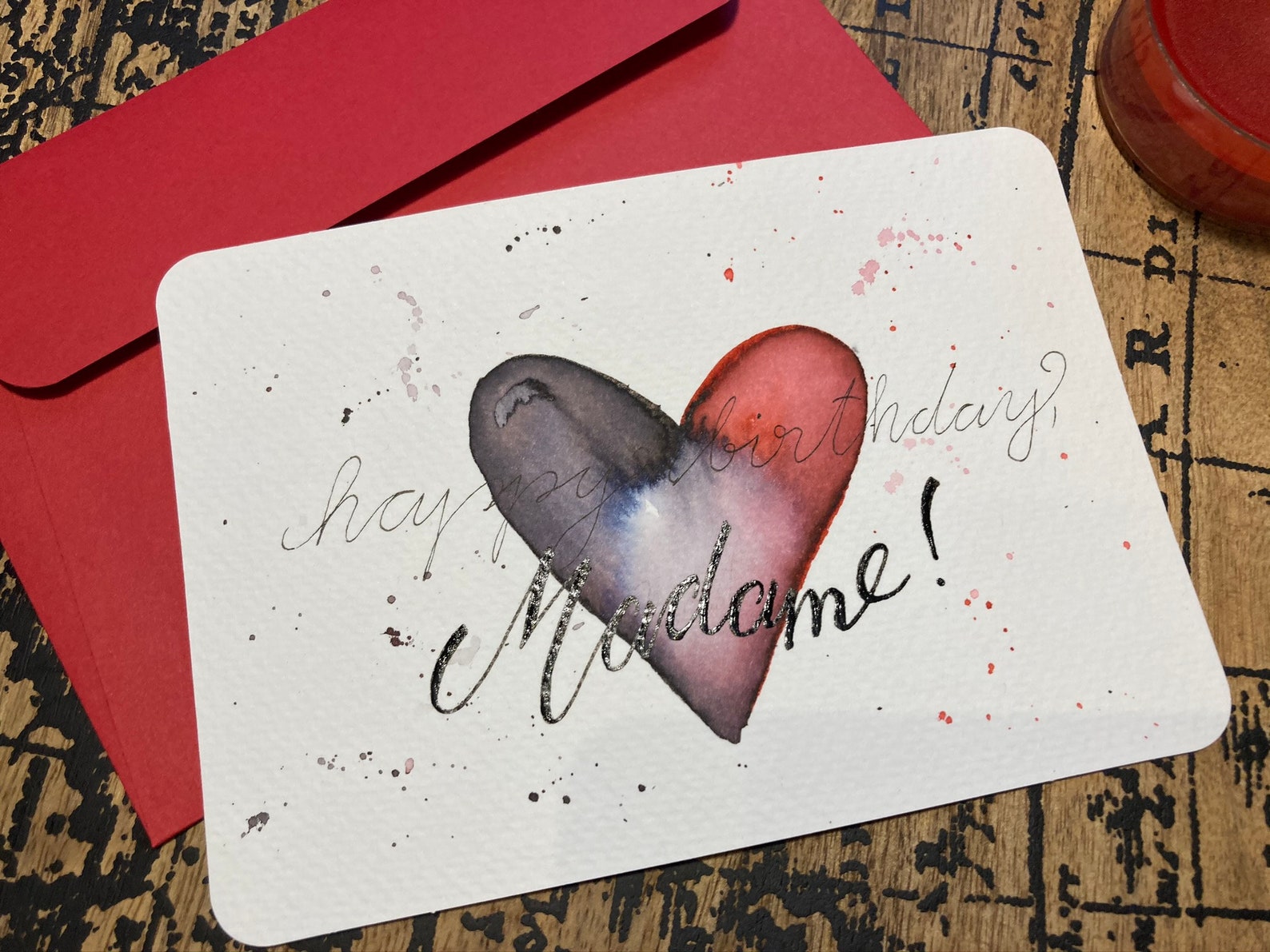 Handdrawn erotic birthday card BDSM birthday card kinky card Etsy