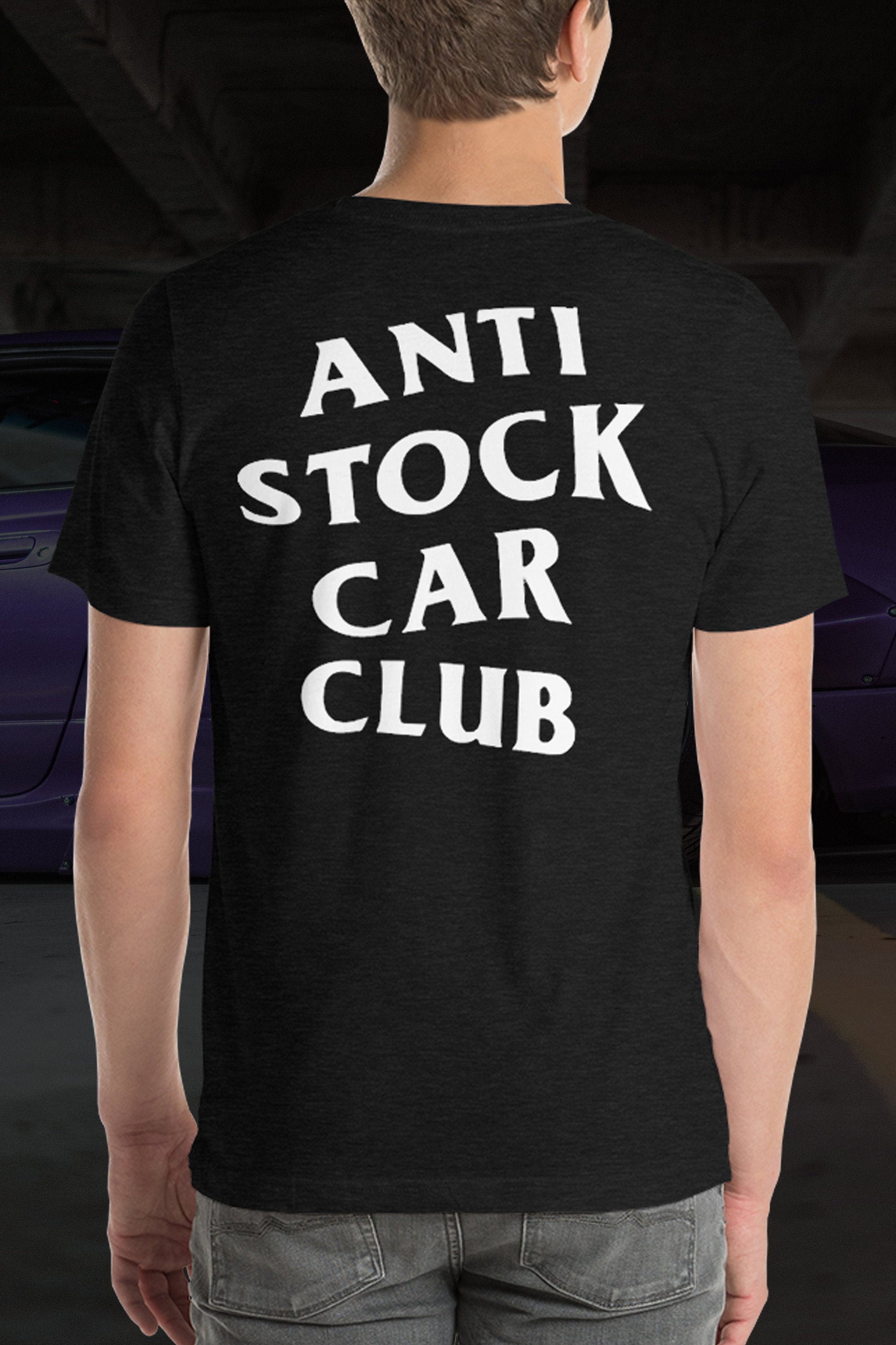 Anti Stock Car Club White Logo TShirt Unisex Premium 100 Etsy