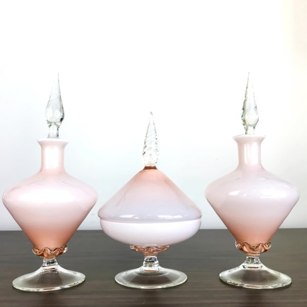 Glass Dresser Set Etsy