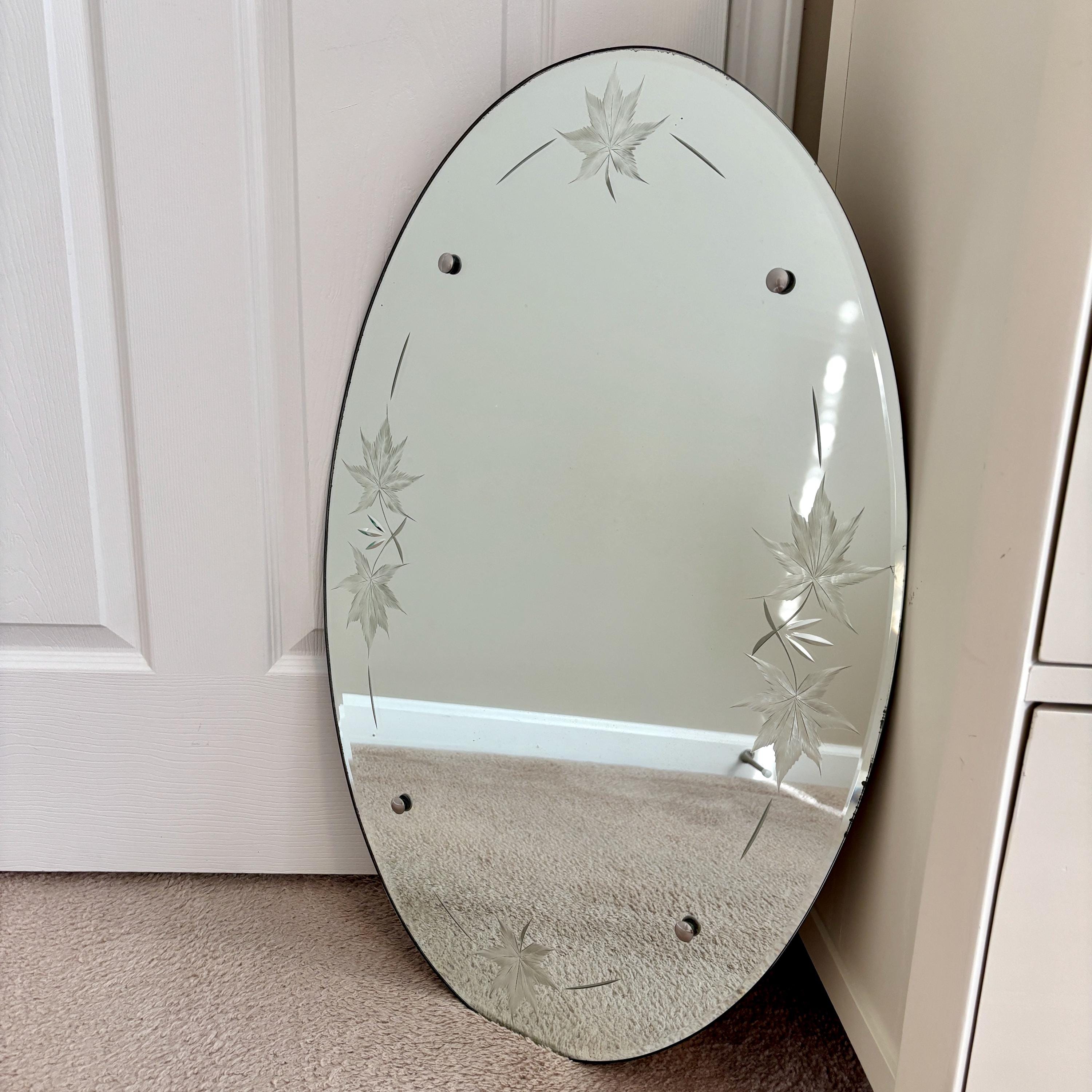 1930s large round wall mirror - Etsy 日本