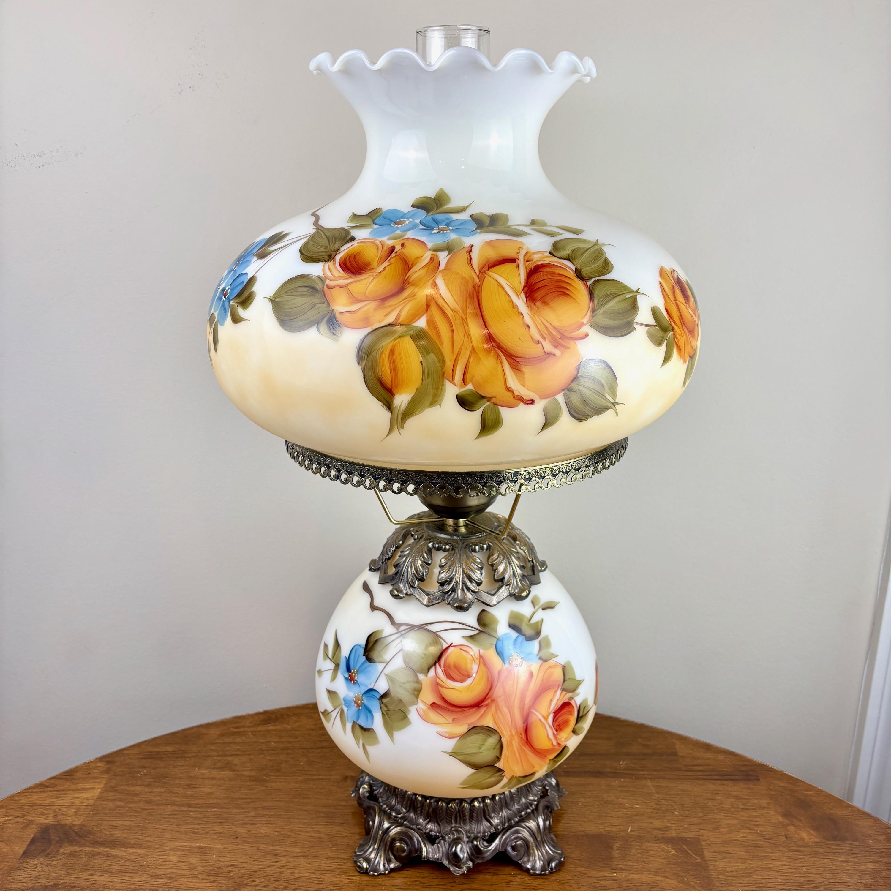 Milk Glass Lamp - Etsy Canada