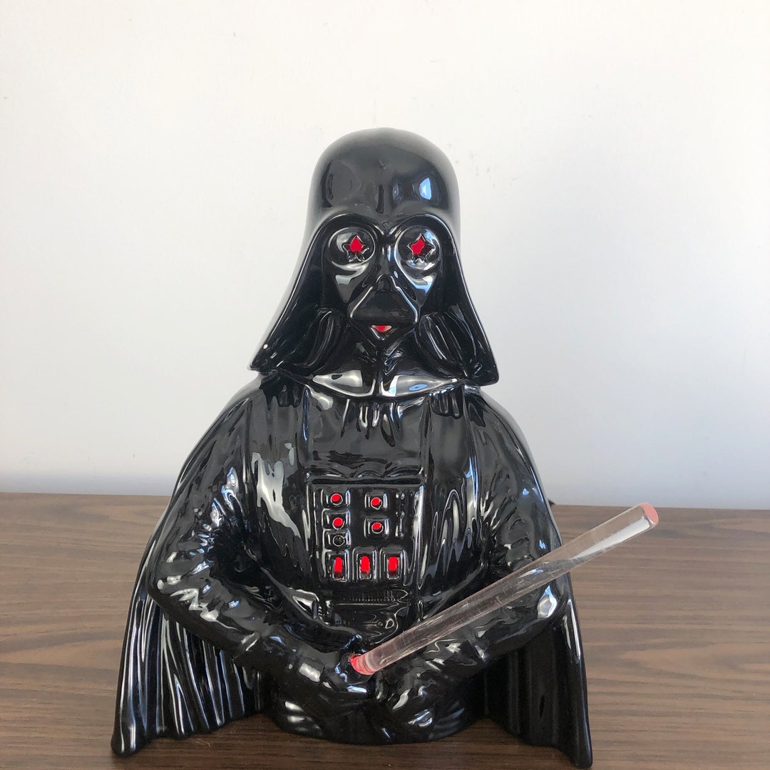 Vintage Star Wars Darth Vader Lightsaber Ceramic Table Lamp Etsy