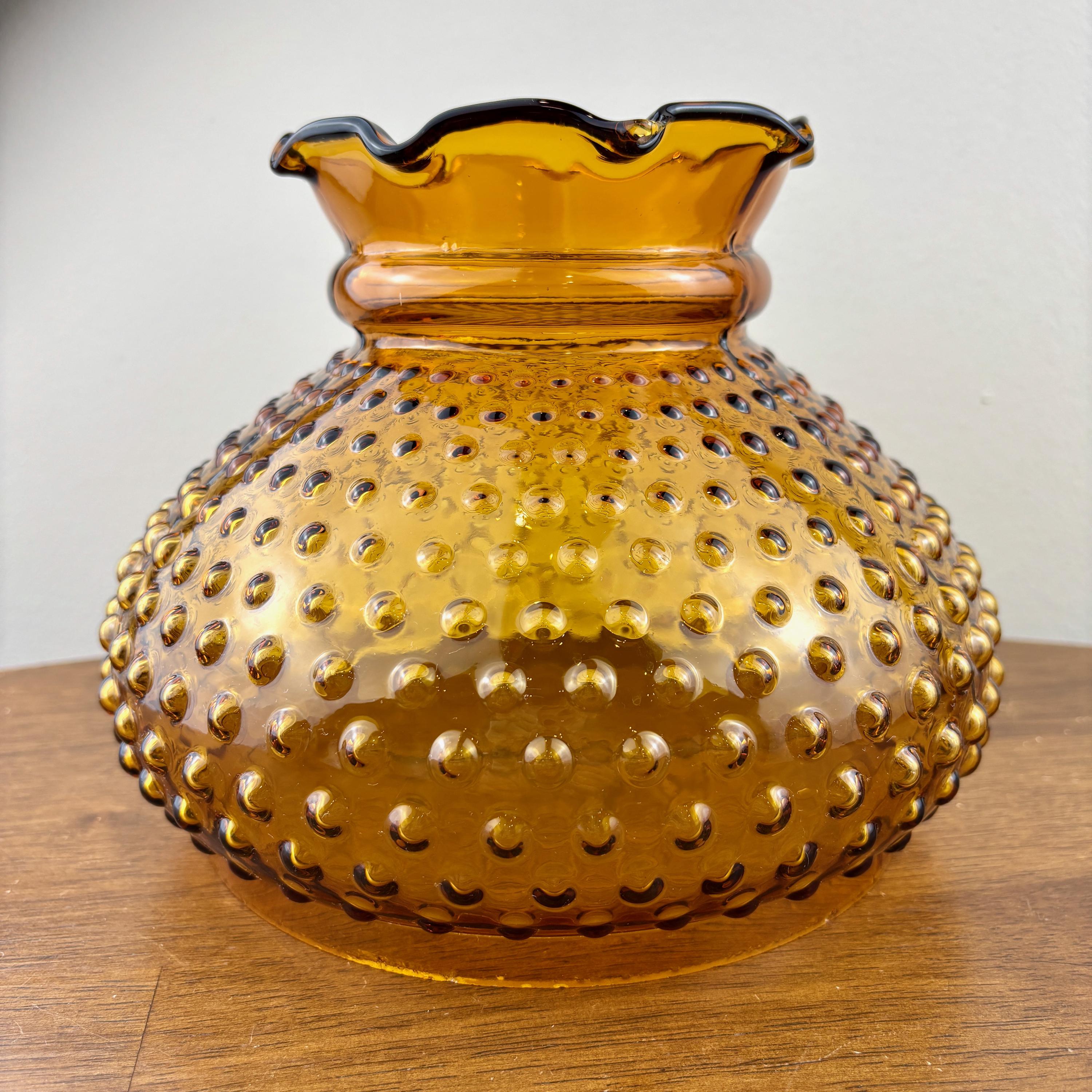 Amber Hurricane Lamp Shade - Etsy