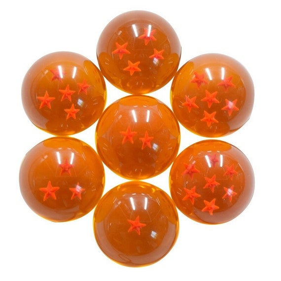 7 Dragon Ball Bolas de Cristal Tamaño Grande 7 Estrellas 35mm Bola de  Cristal con Estrellas -  España