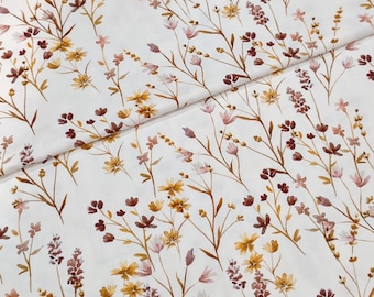 Baumwolljersey Wildblumen Meadow von Family Fabrics