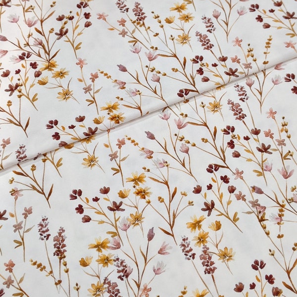 Baumwolljersey Wildblumen Meadow von Family Fabrics