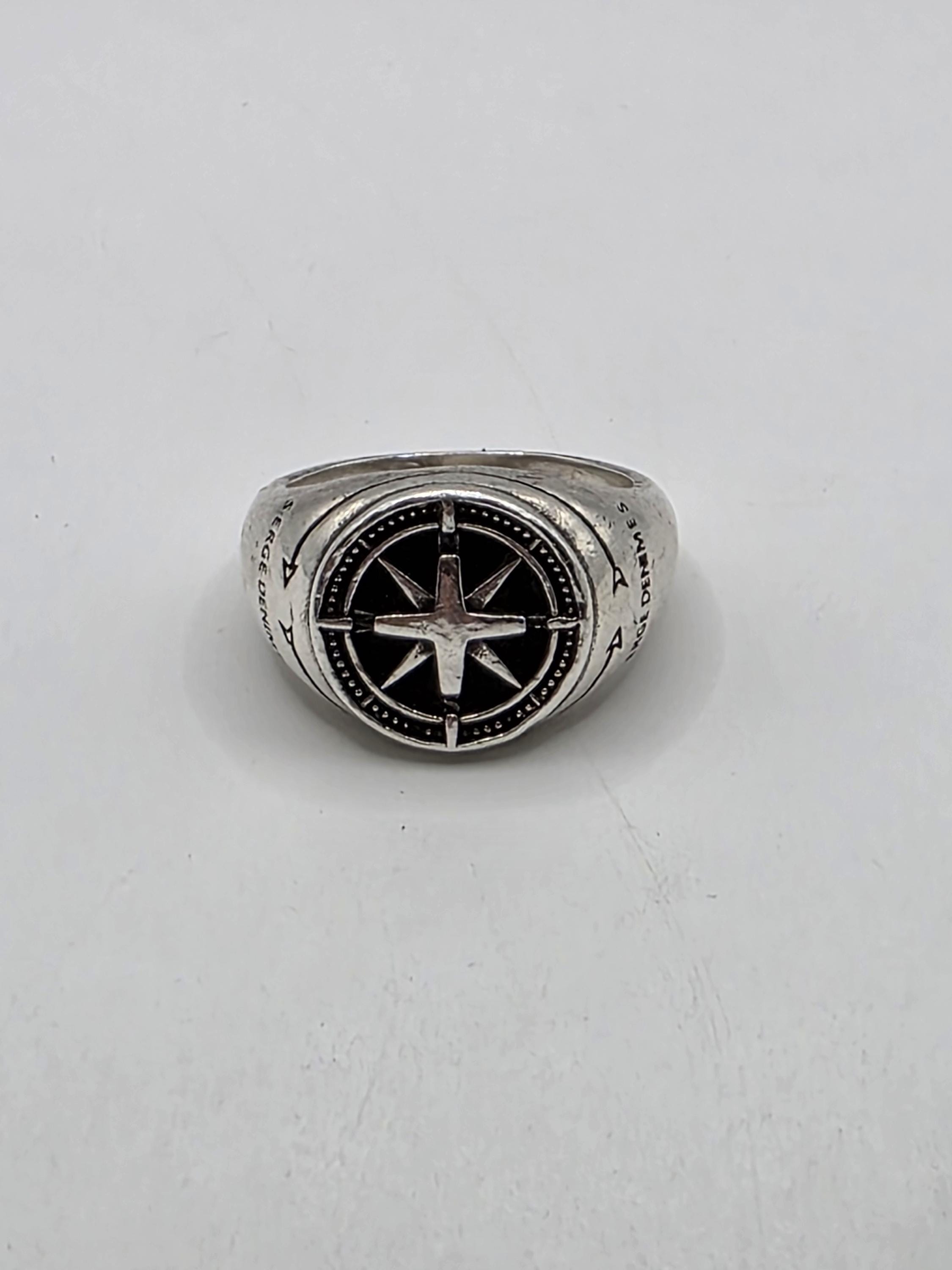 Serge Denimes Silver Napoleon Ring, Size P - Etsy