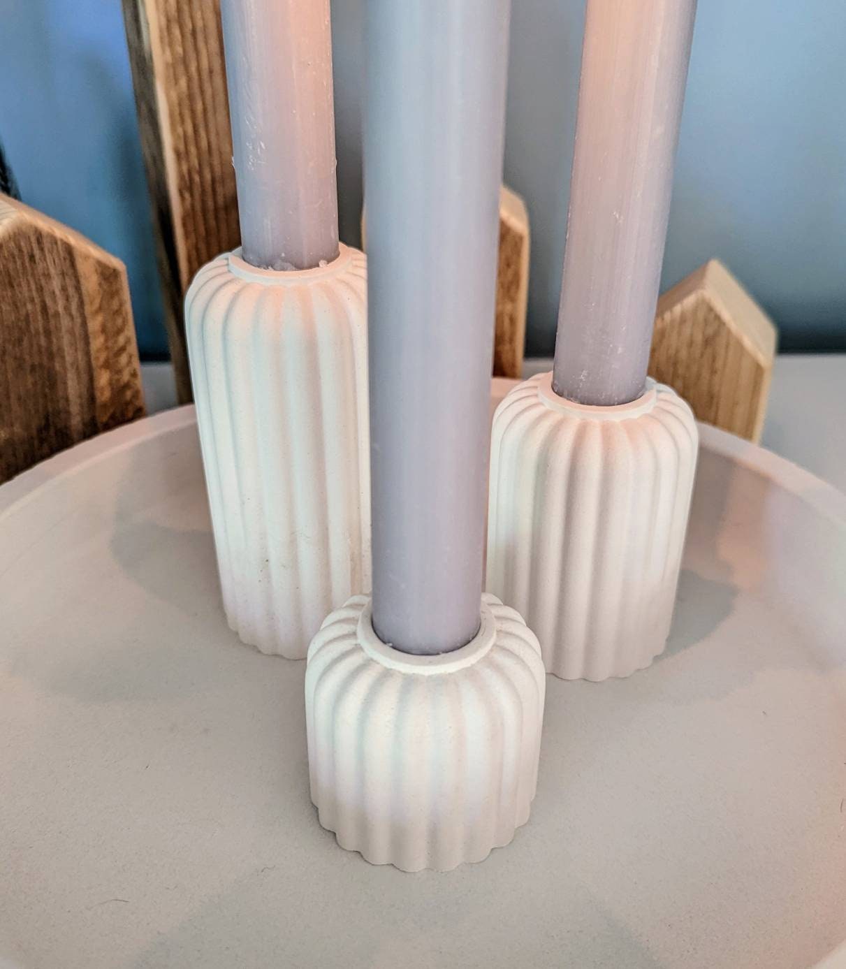 TAMUME Porzellan Backform 28cm - Extra Große Pastetenform Mit Riffelrand