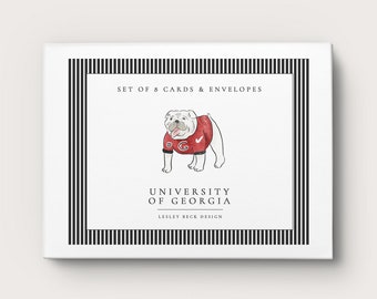 University of Georgia | Watercolor Athens Notecards | Football Notecards | UGA Notecards