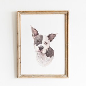 Watercolor Pet Portrait, 2 Pets Digital File image 6