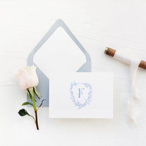 Cobalt Crest Notecards