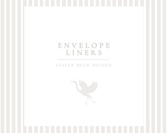 Envelope Liners: Notecards