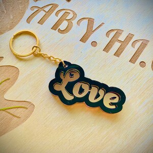 Love Acrylic Keychain