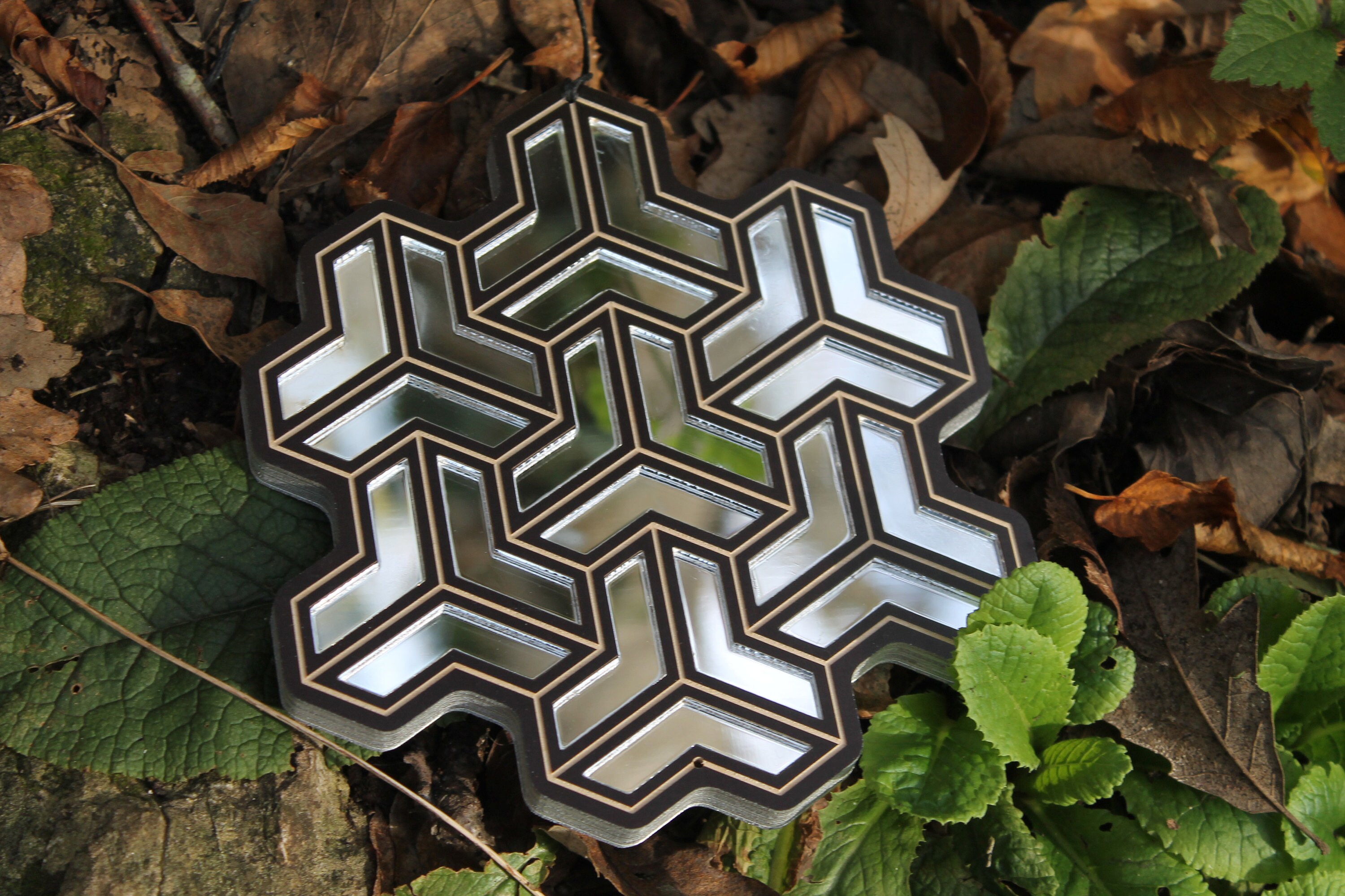 Triangular CNC Art Etsy