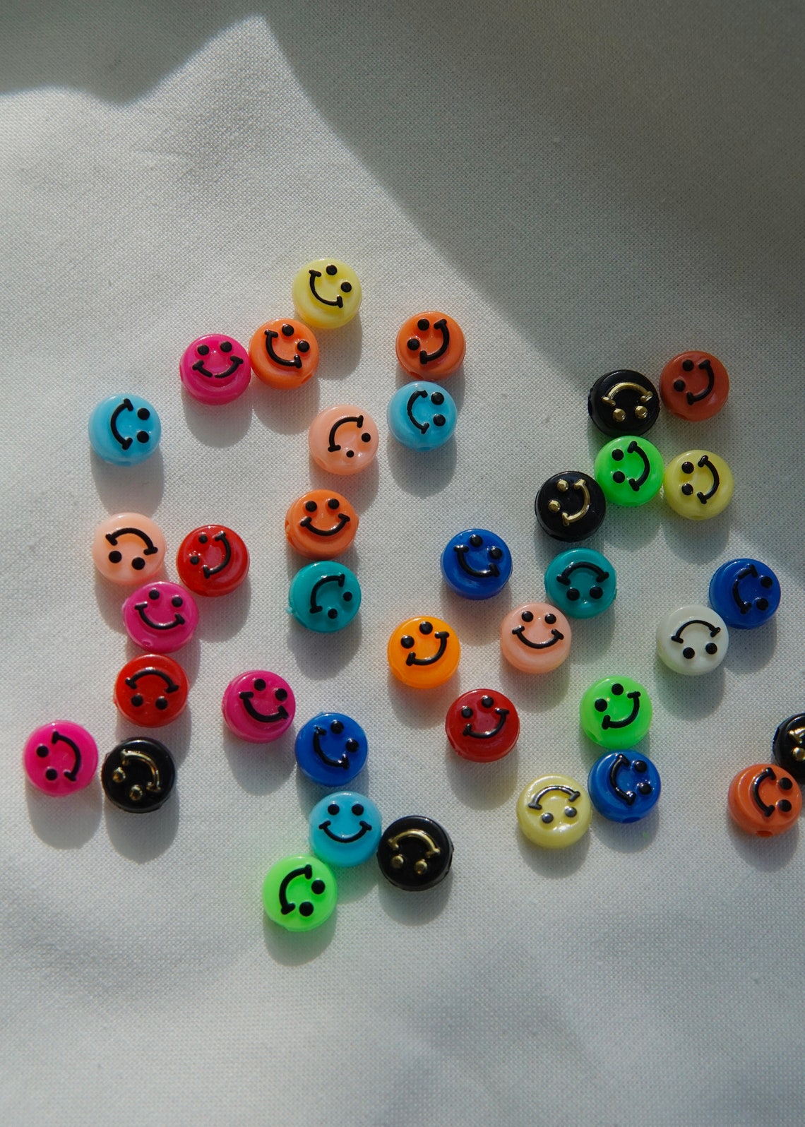  Bricolage  perles Smiley rouge moji perles acrylique 5 Etsy